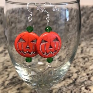 Jack-o’-lantern earrings